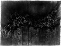  Krematorium 24.4.81, 1981, schwarze Farbe/Kohle auf Papier, 75 x 105 cm