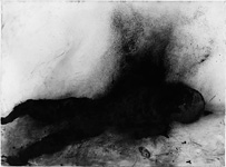  Verbrennung 18.7.80, 1980, Gouache, 75 x 105 cm