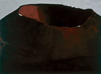  Vulkan 09.11.04, 2004, Acryl auf Leinwand, 155 x 210 cm        (Messner Mountain Museen, Bozen)