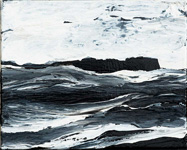  Westmännerinseln 21.12.10, 2010, Acryl auf Leinwand, 24 x 30 cm