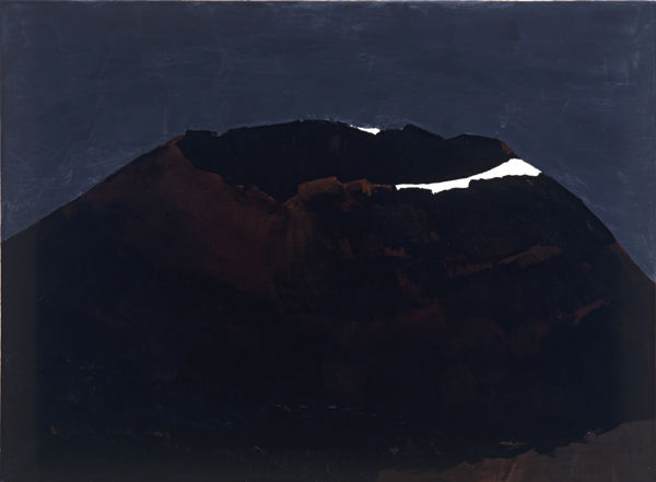 Vulkan 11.11.2004, Acryl auf Leinwand, 155 x 210 cm