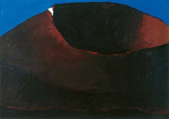 Vulkan 21.11.04, 2004, Acryl auf Leinwand, 155 x 220 cm