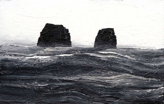 Westmännerinseln 02/03.09.07, 2007, Acryl auf Leinwand, 160 x 250 cm (Museum Würth, Künzelsau)