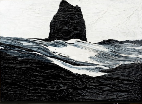Westmännerinseln 09.12.10, 2010, Acryl auf Leinwand, 50 x 70 cm