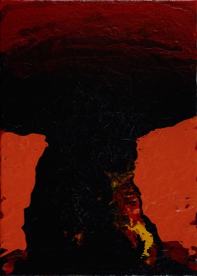 Atom 11/2017/2021, Acryl auf Leinwand, 70 x 50 cm