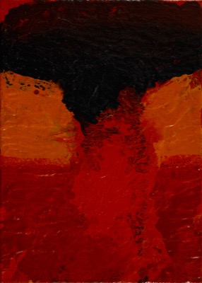 Atom 1/2017, Acryl auf Leinwand, 70 x 50 cm