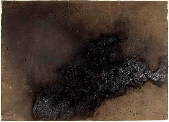 Adamah 20.12.83, 1983, farbige Gouache auf Papier, 75 x 105 cm