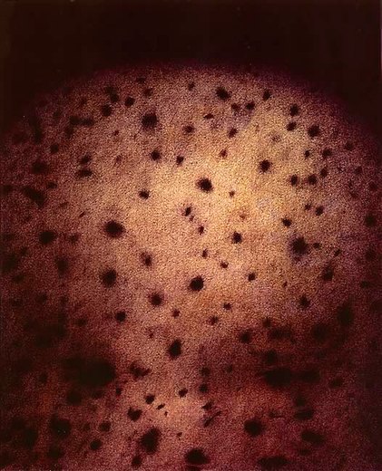 Kopf 15/75, 1975, Kugelschreiber/Acryl auf Leinwand, 150 x 120 cm