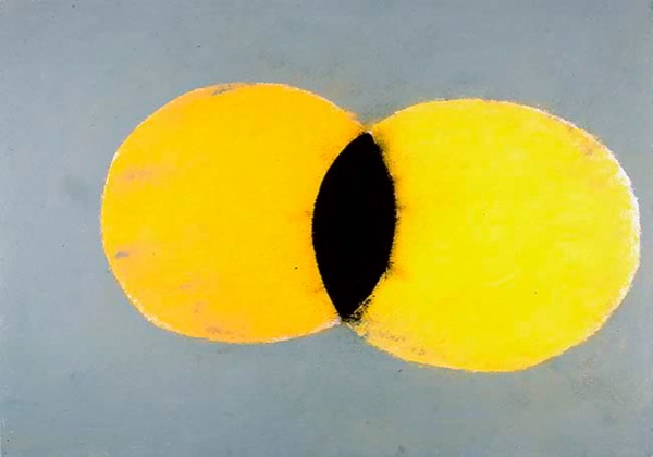 Monde/Sonnen 2.4.92, 1992, Pastell, 69 x 99 cm
