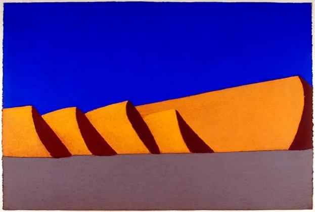Wüste 13.2.00, 2000, Pastell, 80 x 120 cm
