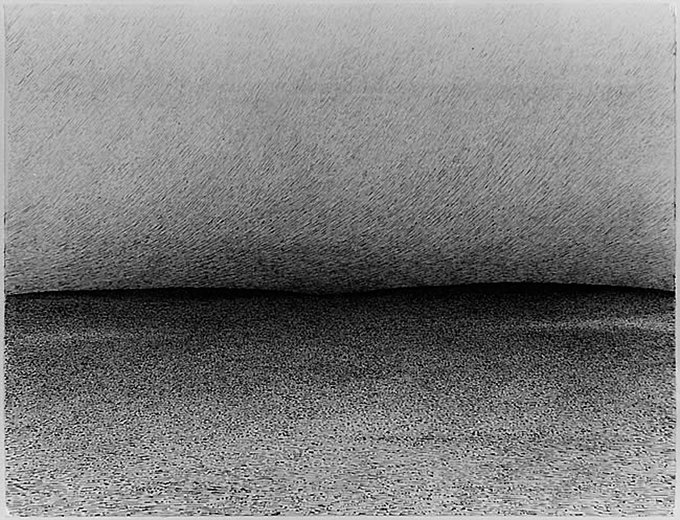 Sahara 11/65, 1965, Federzeichnung auf Papier, 40,5 x 53 cm