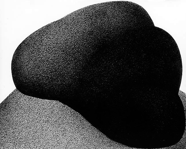 Vulkan 12/68, 1968, schwarzer Kugelschreiber auf Papier, 29 x 36 cm