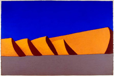  Wüste 13.2.00, 2000, Pastell, 80 x 120 cm