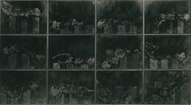  Schwarze Wand - Krematorium, 1980-81, 12 Gouachen, Farbe/Kohle/Papier, je 75 x 105 cm         (Kunstsammlungen Chemnitz)